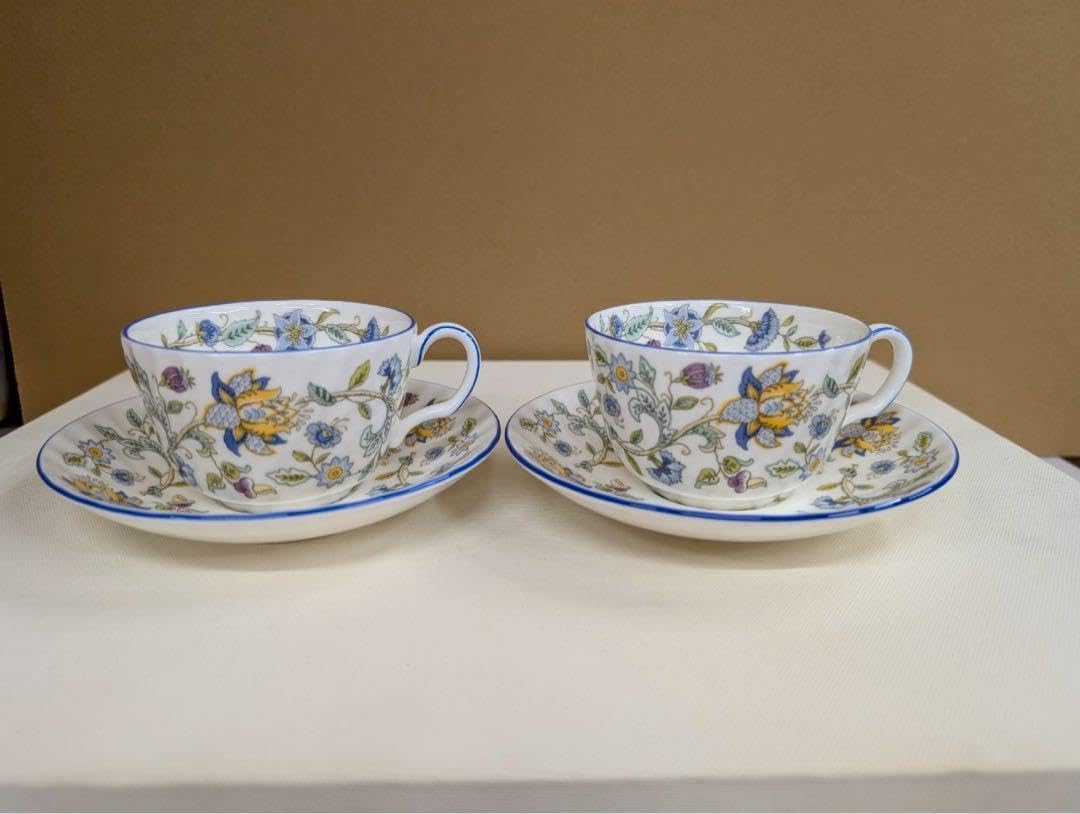 ROYAL ミントン ハドンホールブルー ティーカップ2個セット