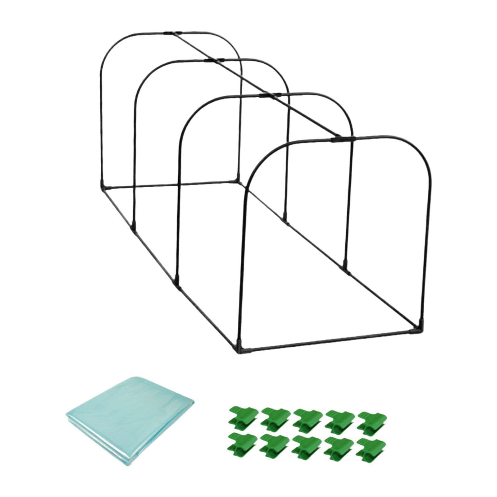 Mini serra portatile, calda e resistente,Verde,lunghezza 150 cm | conservazione del calore. La confezione include pellicola e tutti i pezzi necessari per il montaggio. Può essere una piccola