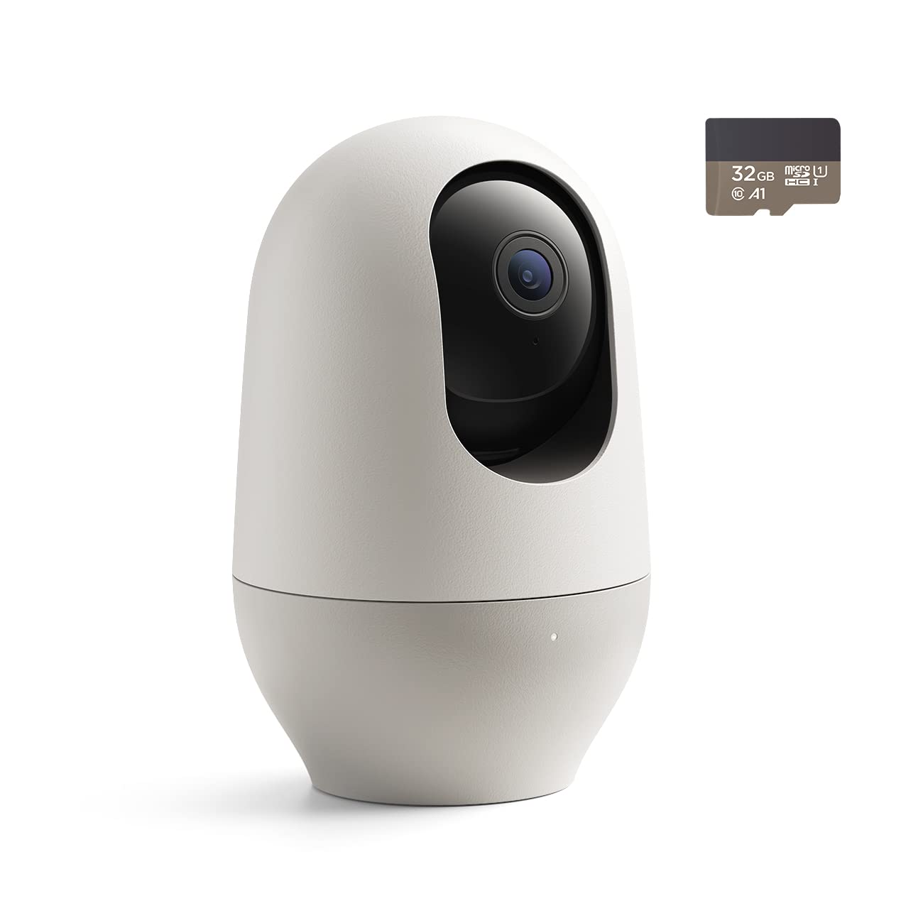 [Exklusiv bei Amazon] Nooie Babyphone mit Micro-SD-Karte, WLAN-Haustierkamera für den Innenbereich, kabellose 360-Grad-IP-Kamera, 1080P, Bewegungsverfolgung, Super-IR-Nachtsicht, mit Alexa
