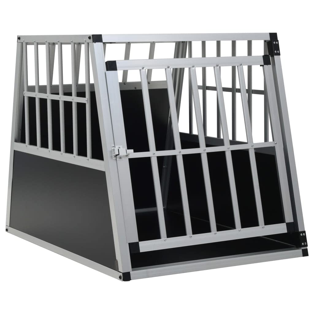INLIFE Hundetransportbox mit Einzeltür 65 x 91 x 69,5 cm,15,3 KG,170664