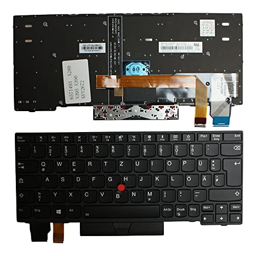 Clavier Lenovo ThinkPad X390 noir AZERTY de remplacement avec rétroéclairage et pointeur