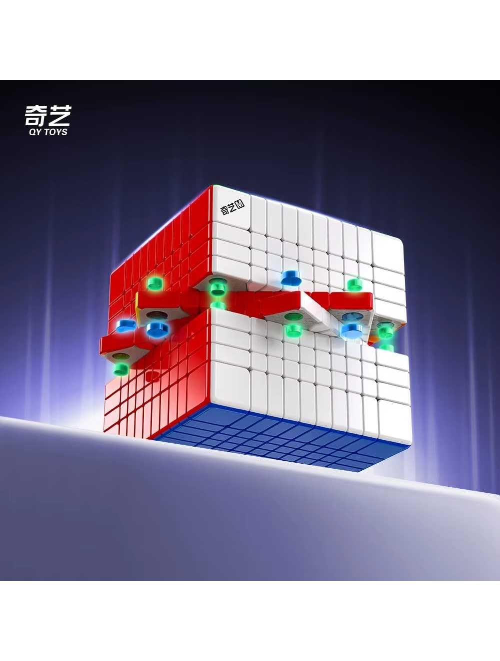 Logica Giochi - Cubo Magico 10x10 Stickerless - Cubo Professionale - Rotazione Fluida e Silenziosa