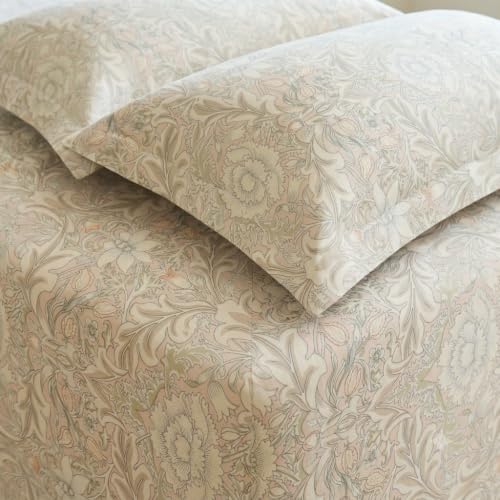 Image of Linen Home Cotton Percale Fitted Bedsheet Set Queen Size Damask Pink
