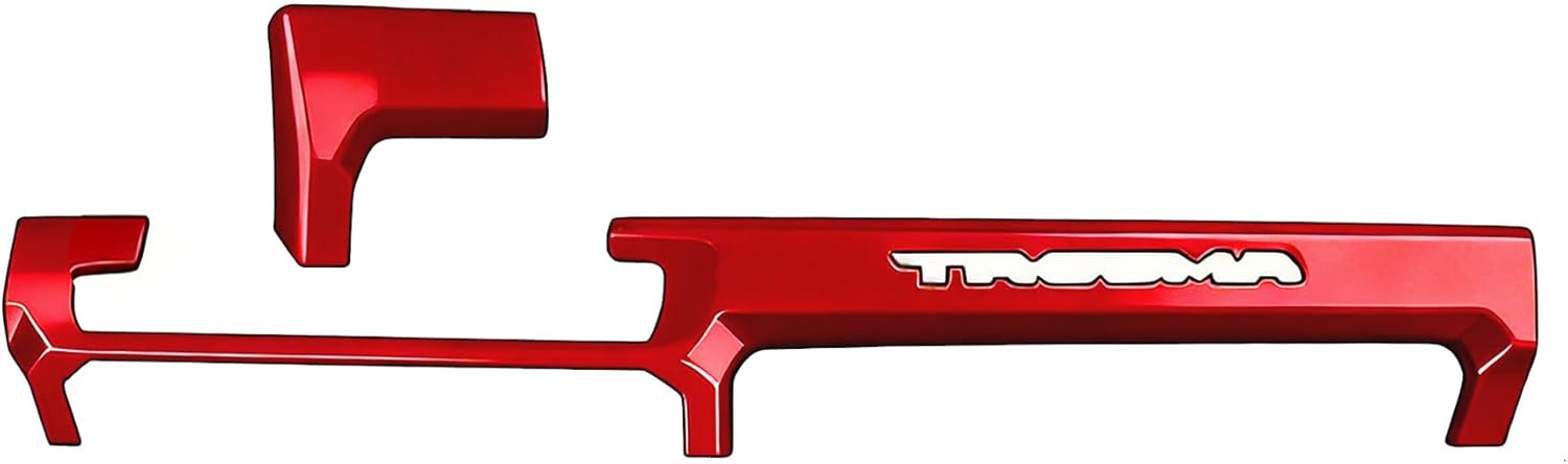 Dark Red Dashborad Panel Cover for Toyota Tacoma SR SR5 2024 2025 2026 w/8" Display Interior Accessories Center Console ABS Side Frame Decor Cover (Dark Red, Fit 8 Inch Display Only)