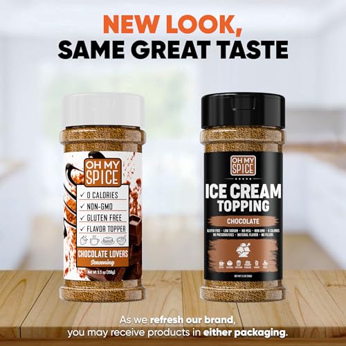 image for Oh My Spice Ice Cream Topping Chocolate Powder Mix - Gluten Free & Low