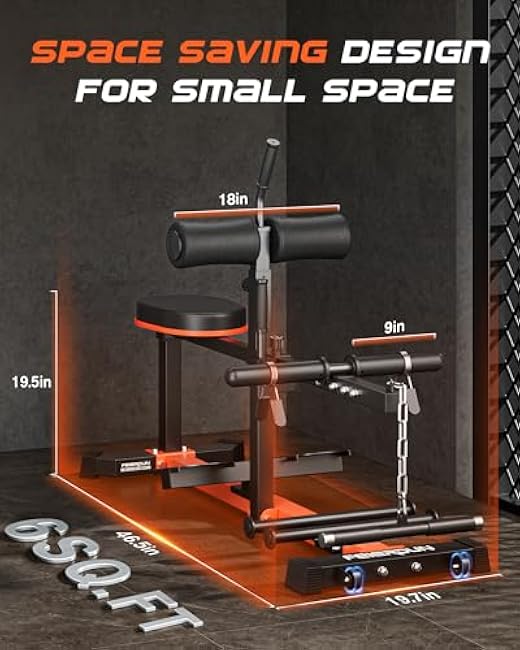 FEIERDUN Adjustable Seated Calf Raise Machine with Band Pegs and Bicep Curl Handle for Leg Training and Exercise - Home Gym Equipment