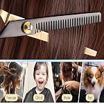 13 PCS Hair Cutting Scissors Shears Kits，Professional Haircut Scissors Kit with Cutting Scissors，6.5 Inches Hair Cutting Scissors Kit for Men/Women/Kids/Salon & Home - Image 5