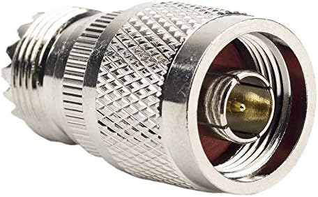 TengKo RF Coaxial Coax Adapter N Male to UHF female SO-239 Coax Adapter2pack