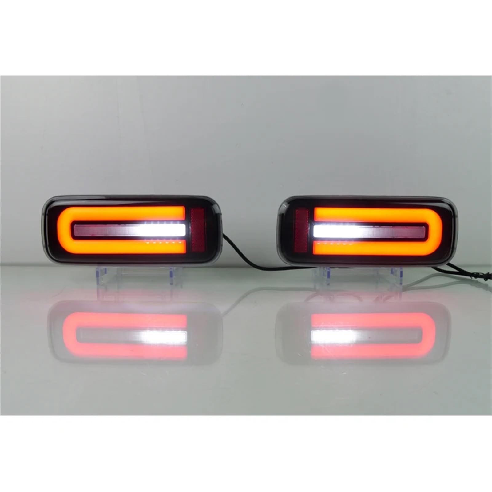 Lampa tylna zespolona 1 para tylnych świateł LED do Suzuki Jimny JB43 2007-2017 Tylne światło do jazdy LED + światło hamowania + dynamiczny kierunkowskaz(Black Black Face)