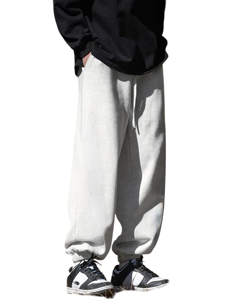 dockstreet Men’s Alley Cool Backdoor Series Men’s Casual Sweatpants Baggy Jogger Pants ||Drawstring Joggers || 100% Pure Cotton || Breathable Airy for All Seasons