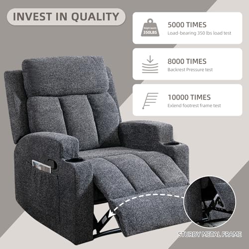 Sillón Manual Plegable Gris Oscuro miniatura 6
