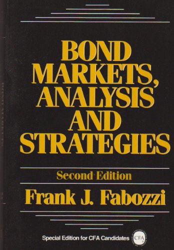 Bond Markets Amir Special Edition 0132971607 Book Cover