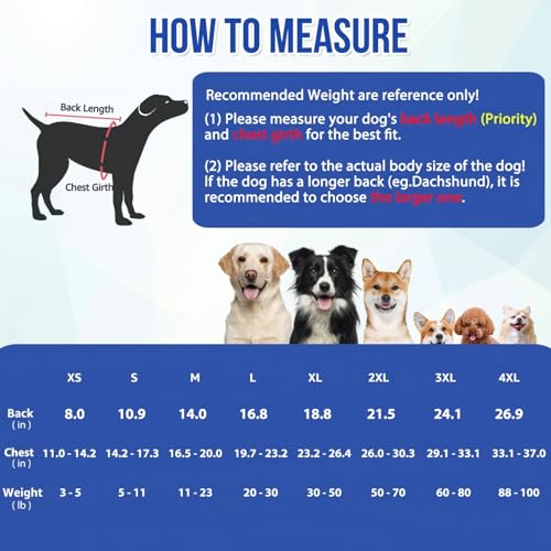 Image of SlowTon Dog Surgery Recovery Suit - Zipper On Dog Onesies After Surgery for Female Male Dogs, Abdominal Wounds Bandages Cone /E-Collar Alternative Dogs Surgical Body Suit Anti-Licking (Grey, S)