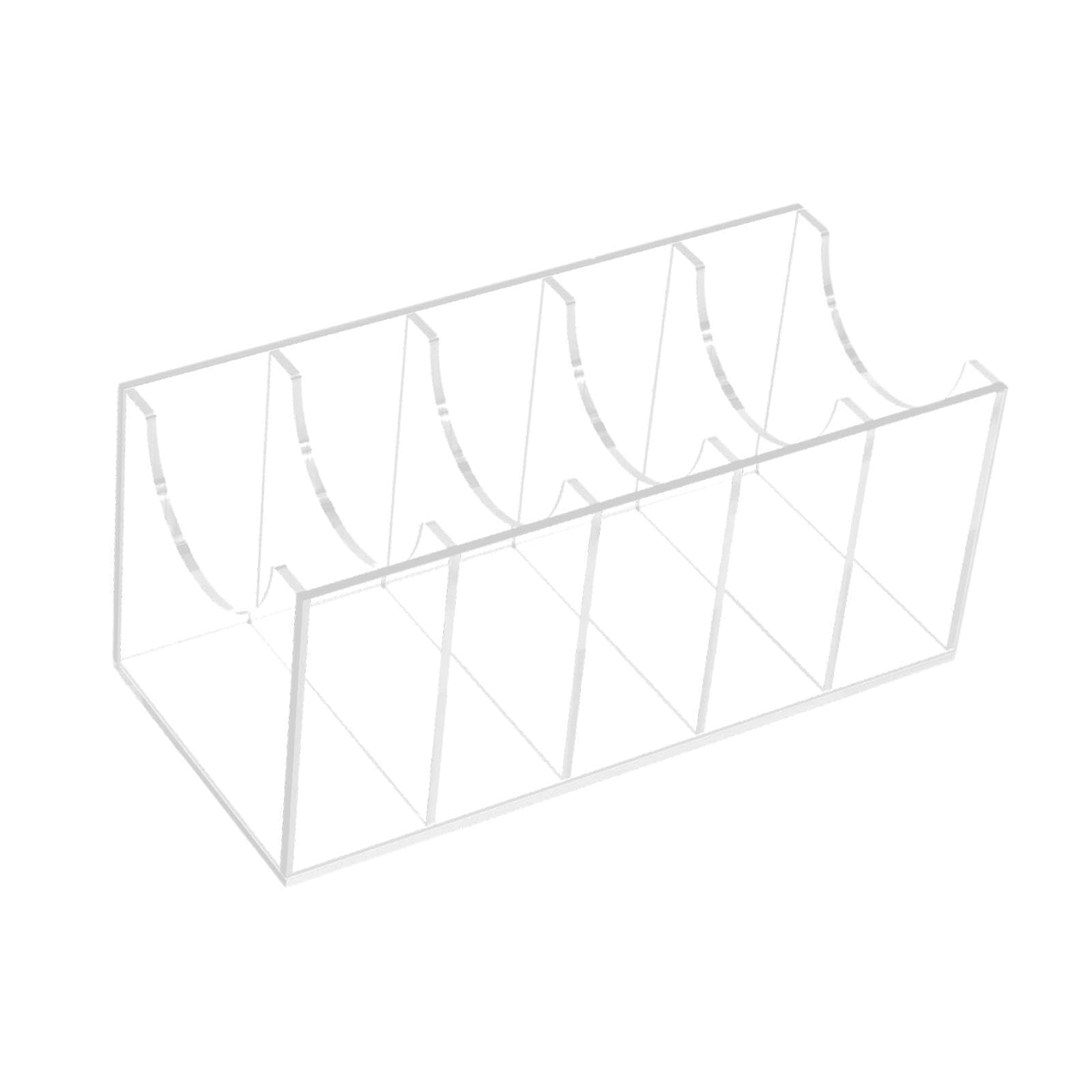 Organizador de corbatas y porta pajaritas transparente de 5 huecos para cajón