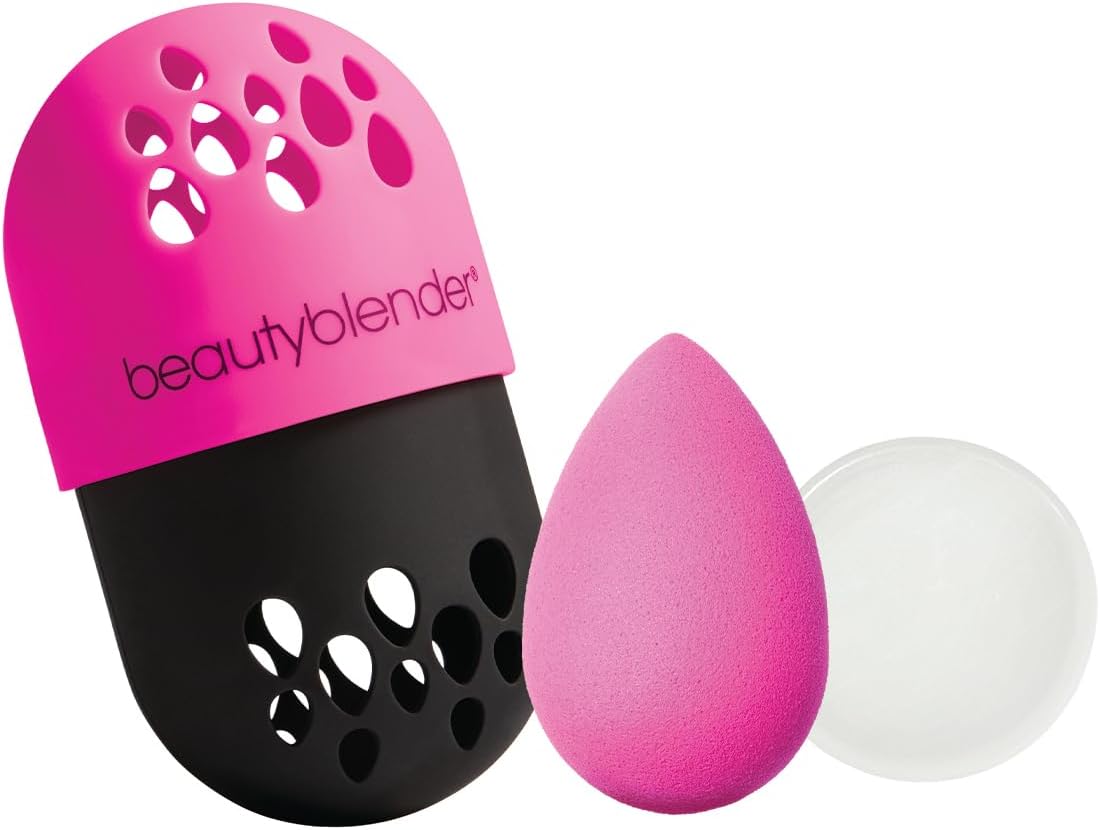 Beautyblender® | Discovery Kit - Makeup Sponge & Makeup Sponge Cleaner, Portable Protection Case, Professional Blending Application, Vegan & Cruelty Free, Made in the USA