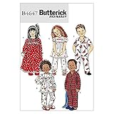 Butterick Patterns B4647 Toddlers'/Children's Nightgown, Pajama Top and Pants, Size CB (1-2-3)