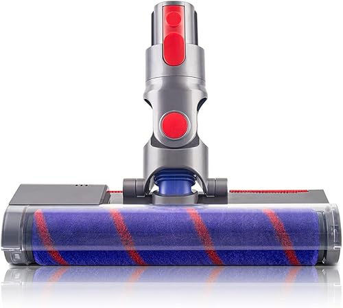 E.LUO Cabezal de cepillo de rodillo suave para aspiradora Dyson V7 V8 V10 V11 SV12 V15 inalámbrica, piezas de aspiradora esponjosas de madera dura