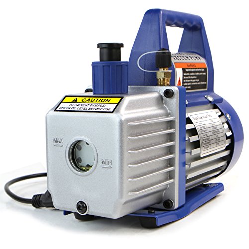 Xtremepowerus 1/4 Hp Single Stage Rotary Vane Vacuum Pump 3 Cfm Air Conditioner Refrigeration Hvac Air Ac A/C R410A R134 (3 Cfm) #TOP1