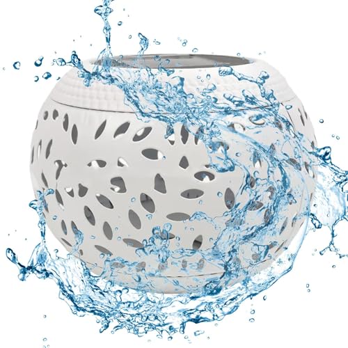 Farolillos solares impermeables para exteriores, retro hueco hueco – Lámparas de metal – Farolillo de llama danza – Lámpara impermeable para patio, pasillo, balcón, acogedora con atmósfera miiner