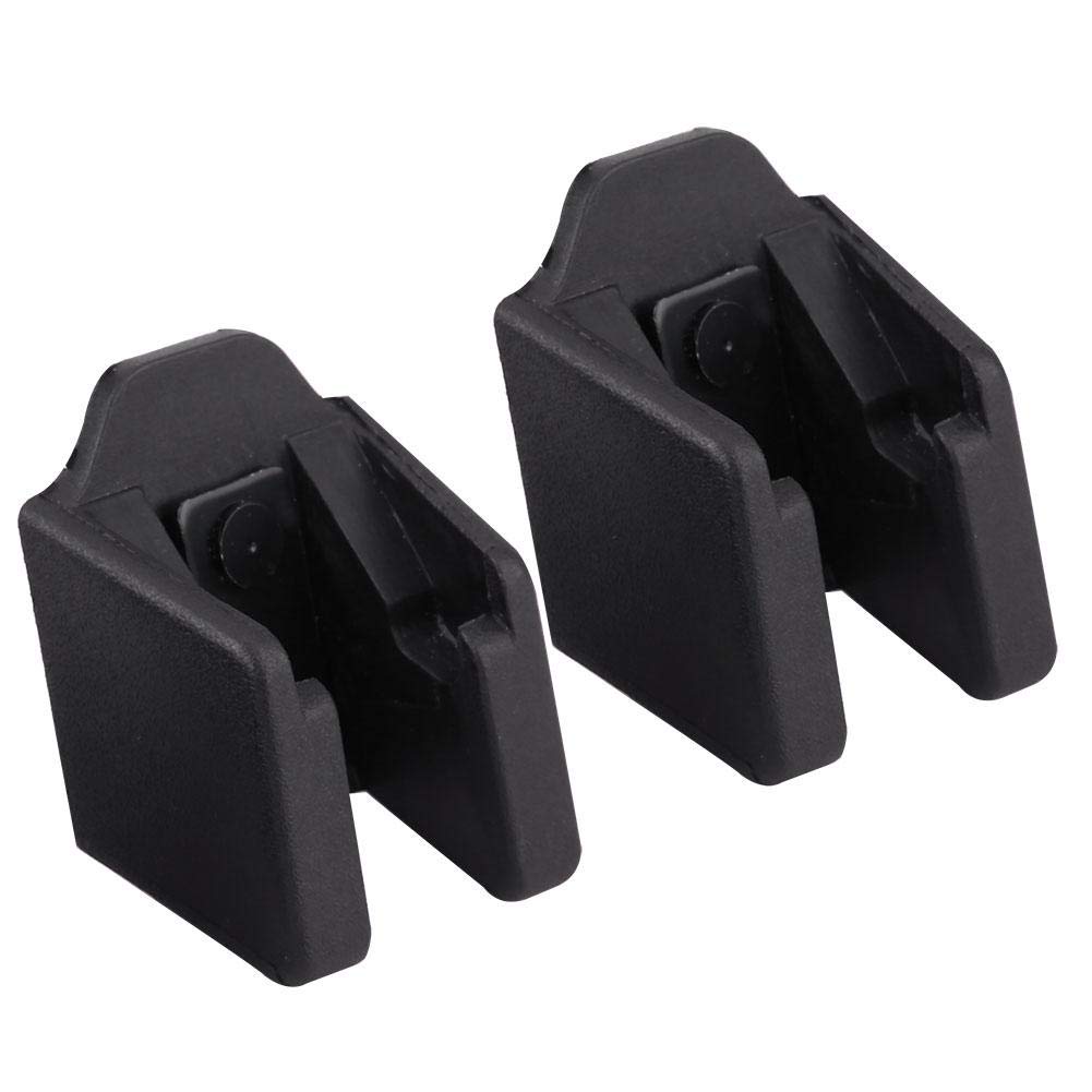 KIMISS 1 paire Loquet de Capot Attache de Sécurité et Support de Capot Avant en ABS pour TJ 97-06 (noir)