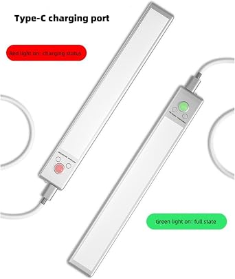 Closet Lights, 1Pack Motion Sensor Light Indoor, 2200mah Rechargeable Under Cabinet Lighting Wireless with 3 Color Temps, 30cm Magnetic Dimmable Under Counter Lights for Kitchen