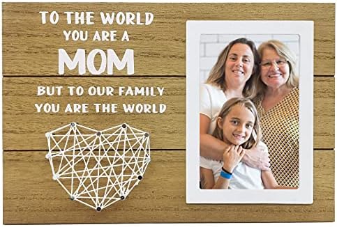 MANBUSHIJIE Mom Picture Frame Christmas Gifts, Mom Birthday Gifts from Daughter and Son, Women Picture Frame 4x6 Mom Gifts for Christmas, Thanksgiving, Birthday, Mother's Day