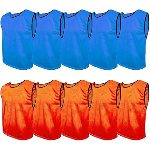 SPORTSBIBS Fußball Leibchen Set 10 Stück: 2 Farben - 5 von jeder Farbe Cover