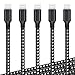 Lightning Cable, Ankoda 5PACK 3FT iPhone Charger Cable Nylon Braided Fast Charging & Sync iPhone Cords Compatible with iPhone XS/XR/X/8/8 Plus/7/6/6 plus/5/5S, iPad Pro/Air/Mini and More