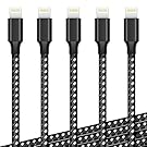Ankoda iPhone Charger Cable, 5PACK (3/3/6/6/10FT) Fast Lightning Cable Charging Cord Compatible with iPhone 11 Pro XS Max XR X 8 7 6S 6 Plus 5S iPad