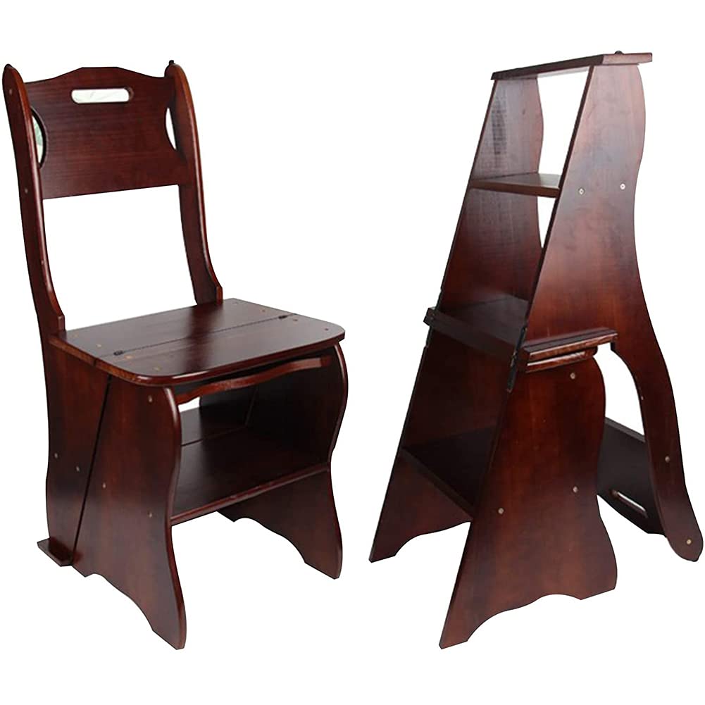 Chaise d'échelle de bibliothèque pliante pour salon et cuisine