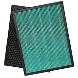 Nispira True HEPAフィルター + 活性炭プレフィルターキットセット 交換用 Rabbit Air BioGS 2.0 超静音空気清浄機モデル SPA-550A SPA-625A 1パック