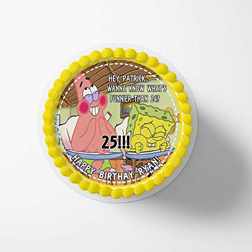 Cakecery What's Funnier Than 24 Htv Edible Cake Topper Image Personalized Birthday Sheet Party Decoration Round #TOP1
