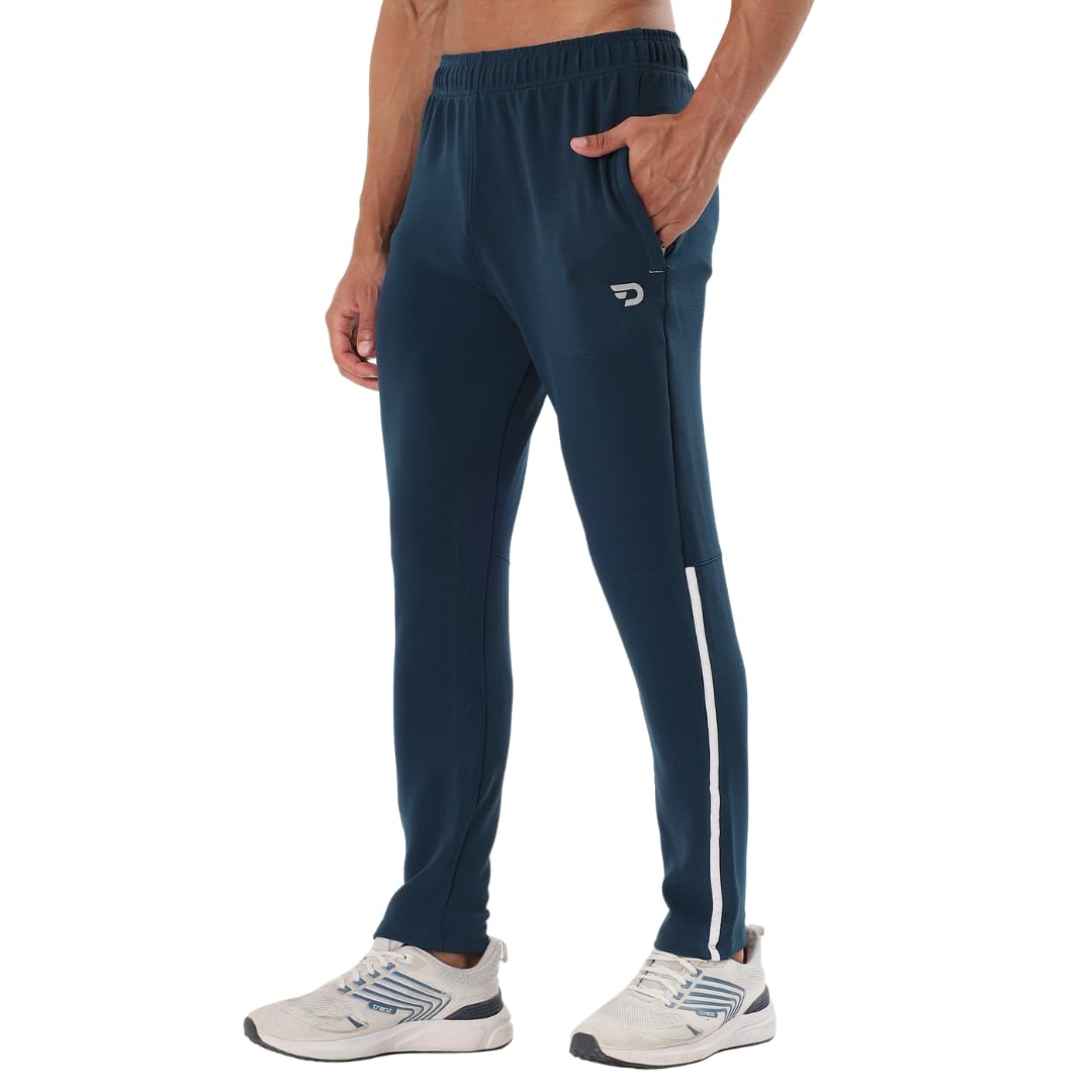 Stripe Trackpant, Men's Slim Fit Jogger (in, Alpha, M, Regular, Regal Blue)-image-9