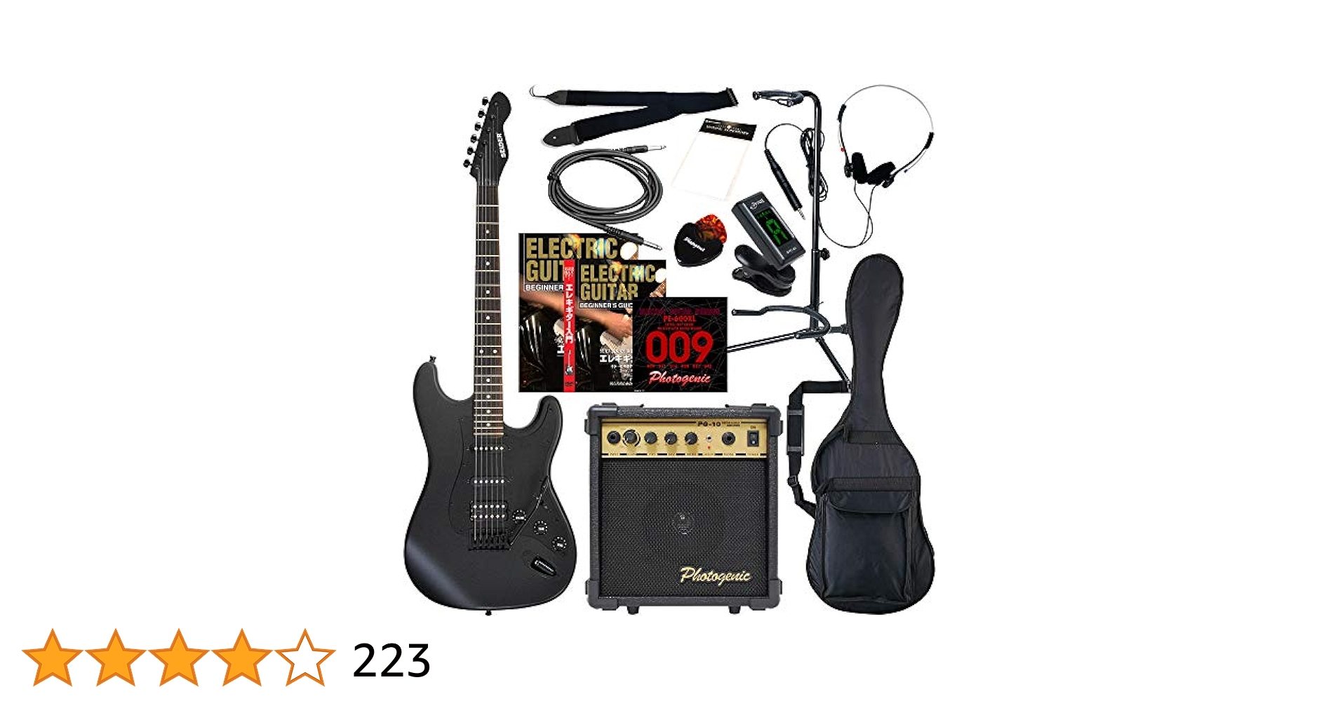 SELDER エレキギター STC-04 SSH ブラックマット　M2341 SELDER エレキギター ブラックマット仕様 STC-04 単品〔ソフト