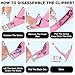 Light Pink Premium Nail Clippers with Magnets Sizers for Acrylic Nails, Artificial Fake Nail False Nail Tip Cutter Trimmer Manicure Pedicure Sharp Blade Clip Tool For Salon Home Art Beauty