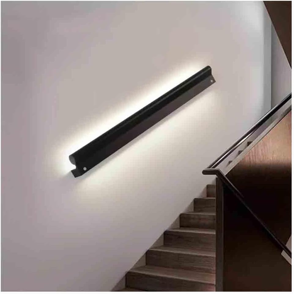 Barres de rampe murales en aluminium avec éclairage de canal et main courante lumineuse escalier