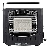 Go System Gas Heizstrahler Keramik Camping Heizung Zelt Heizgerät Fuß Heizer 1kW