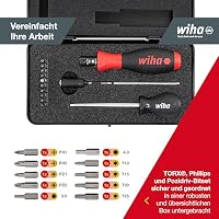 Wiha Drehmoment-Schraubendreher 0,8-5,0 Nm inkl. Box + Bitset TorqueVario®-S, 14-tlg., Pozidriv/ TORX®/ Innensechskant/ Phillips (26893) – Ansicht 3