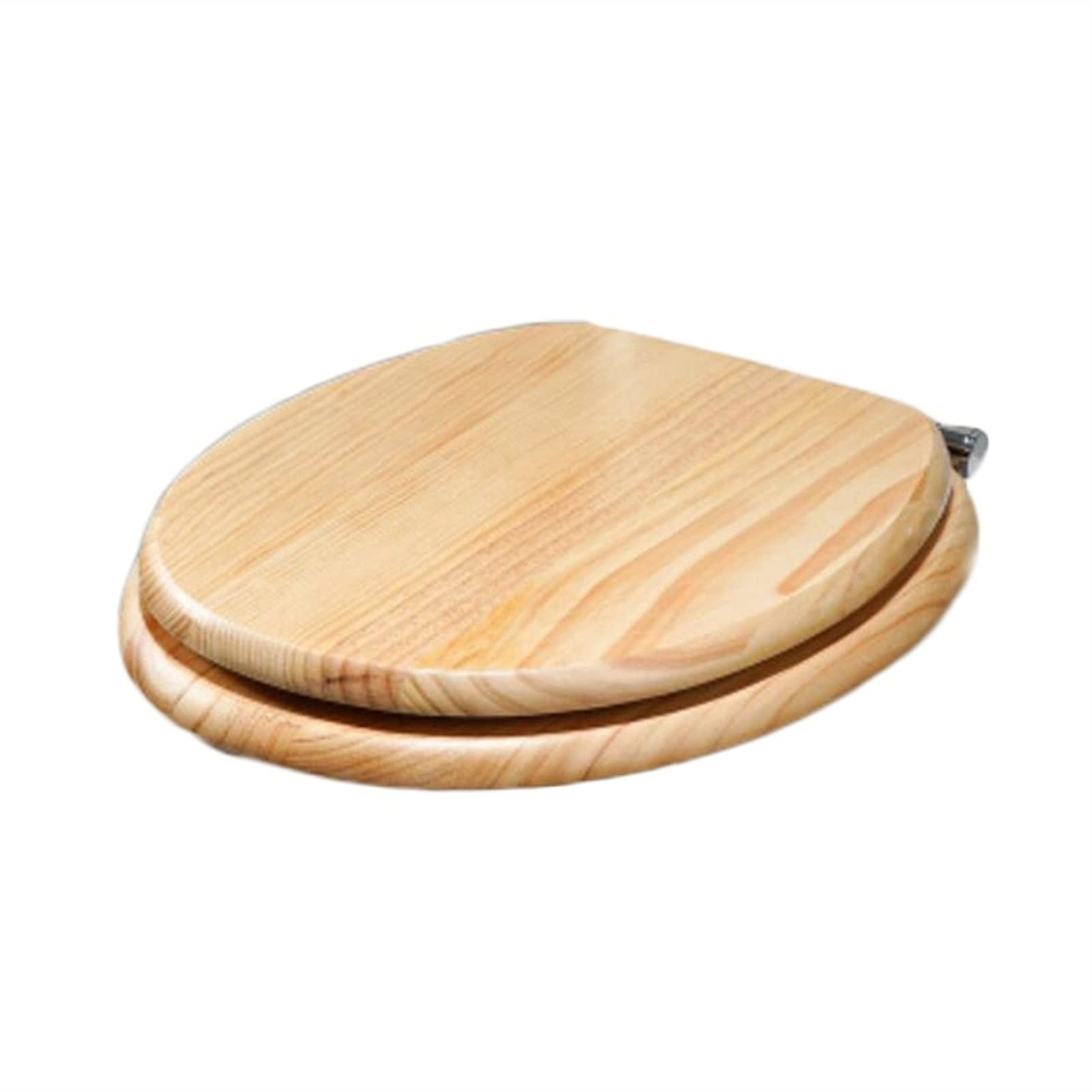 Sedile per Toilette in Legno Massello, Cerniera a Sgancio Rapido All'acciaio Inossidabile, Facile da Pulire, Adatto per La Toilette O/U/V, Forte capacità di Cuscinetto