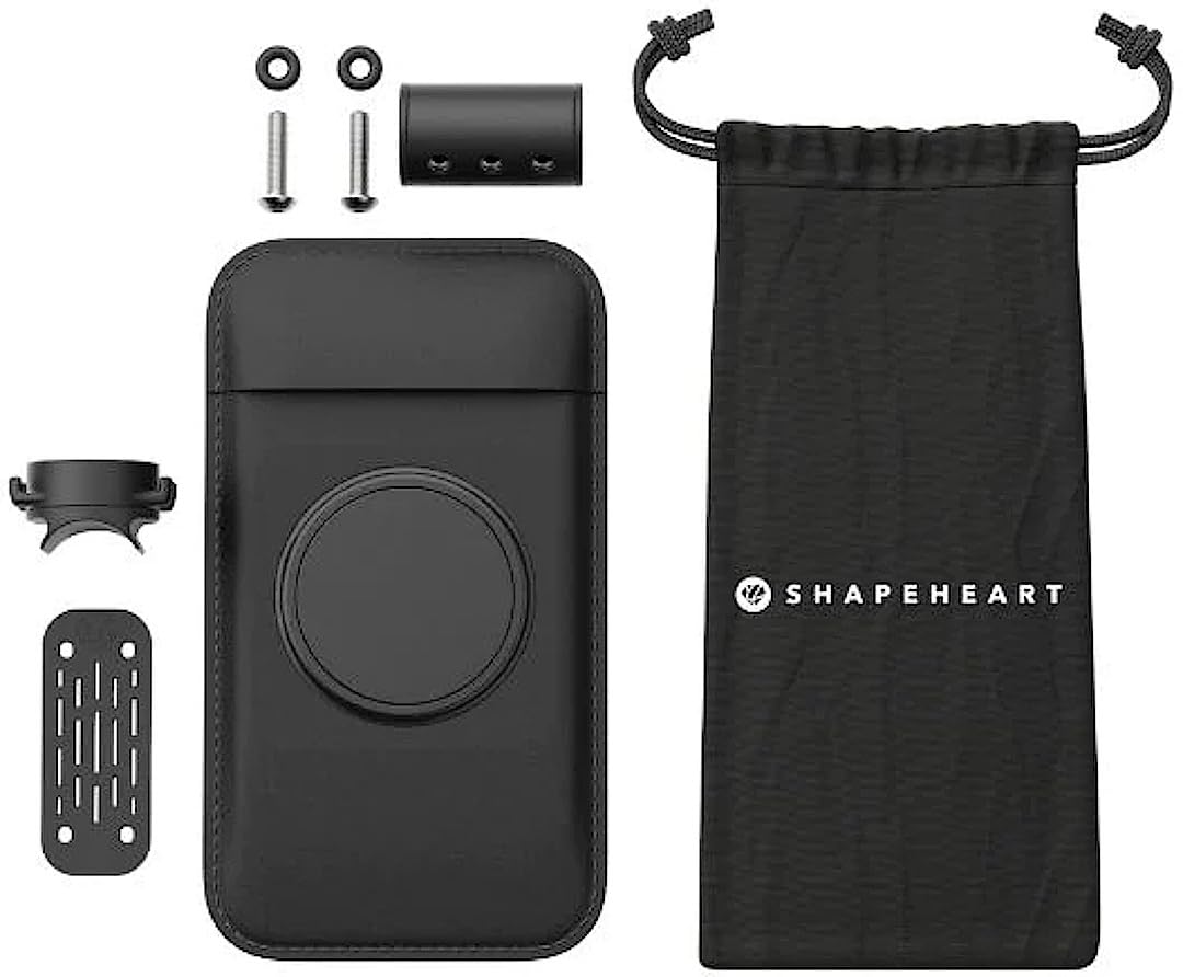Shapeheart Scooter Bundle Supporto magnetico per smartphone per cruscotto (Black,XL)