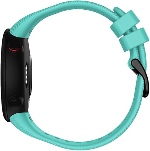 Miniatura 3 de REYDA Correa de silicona compatible con Garmin Swim 2Forerunner 45, correa de reloj de silicona suave, flexible y transpirable, correa deportiva con