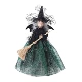 Elegantes muñecas coleccionables de bruja, figuras de bruja, accesorios de fotos para decoración de pasteles, adornos de decoración de mesa de árbol de Navidad O1k2