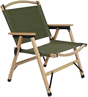 Vista 11 de UNISTRENGH Silla de camping plegable de madera, portátil, de madera de haya, para exteriores, para viajes por carretera, pesca, playa, patio y patio