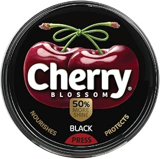 Cherry Blossom Wax Shoe Polish, Black - 40gm | Protects Against Dirt &amp; Dust