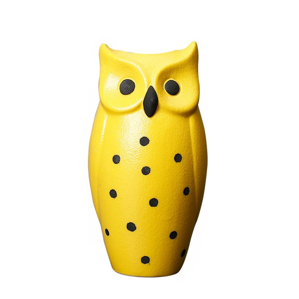 GELASIGE Flower Pots Light Luxury Starry Flower Pot, Creative Owl Flower Pot, Living Room Flower Arrangement, Home Decoration Outdoor Flower Pots(D)