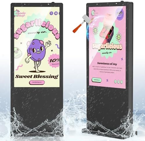 65 Inch Outdoor Digital Signage Displays, IP65 Waterproof LCD Adv...