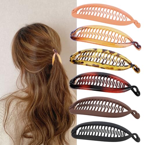 AMCAMI 6PCS Pinzas Banana para Mujeres miniatura 1