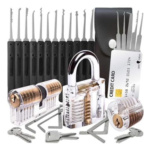 30-Piece Lockpick Set with Practice Locks