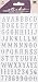 Sticko Alphabet Stickers, Carnival, Silver Glitter