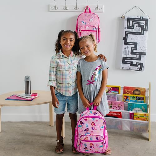 Wildkin Day2Day Kids Backpack – School & Travel Bag with Side Mesh Pocket - Groovy Mermaids2